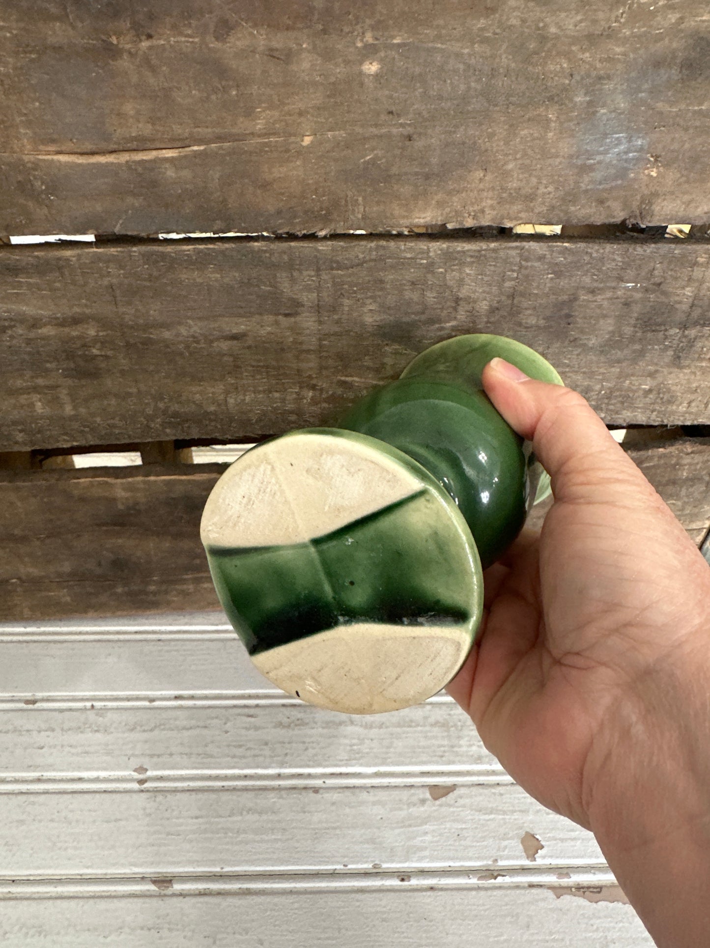 Green Pottery Vase