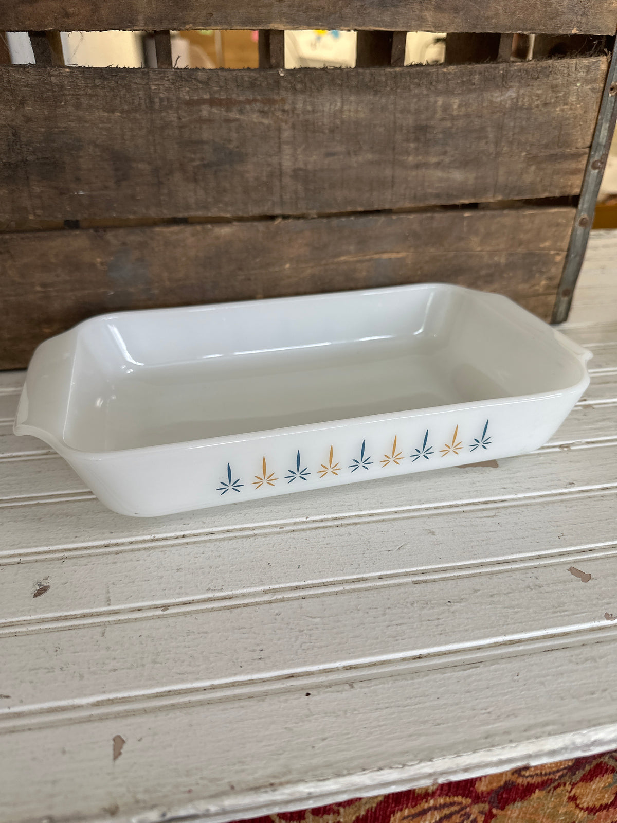 Fire King casserole dish- starburst- local pickup only