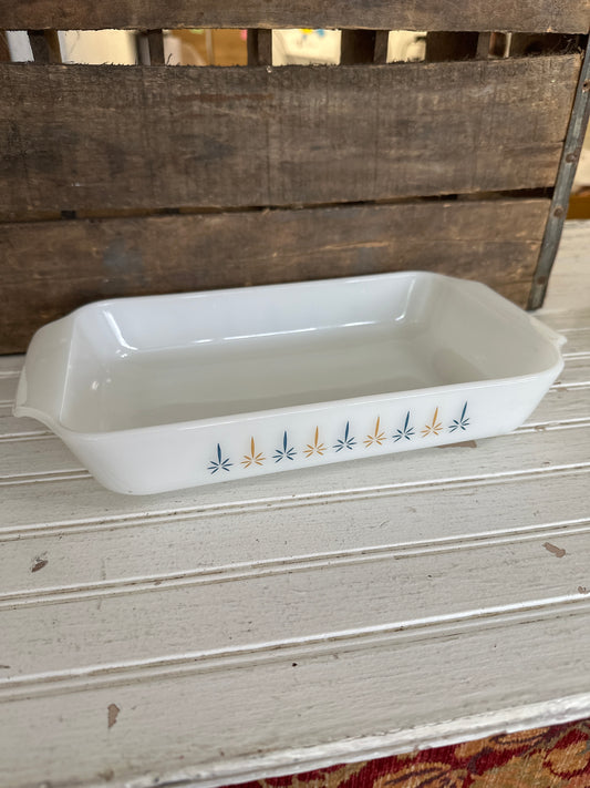Fire King casserole dish- starburst- local pickup only