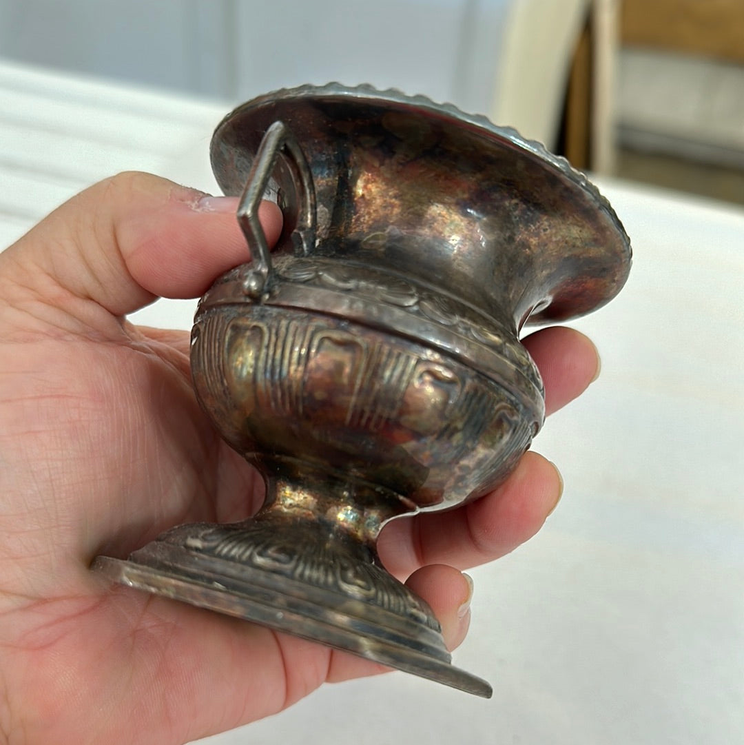Negbaur Silver toned mini urn