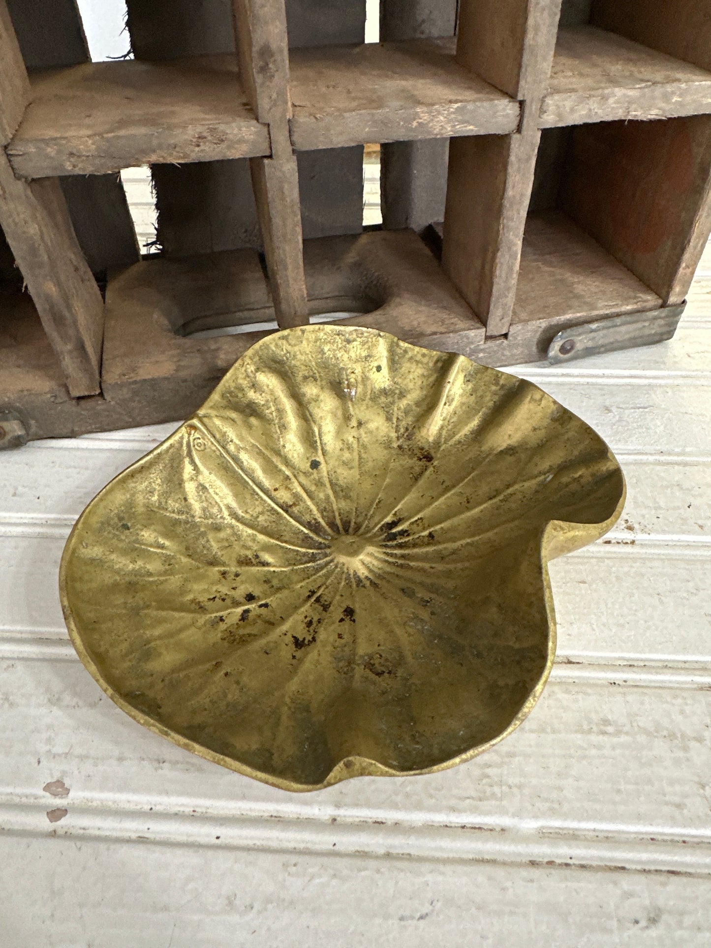 Solid brass lotus flower