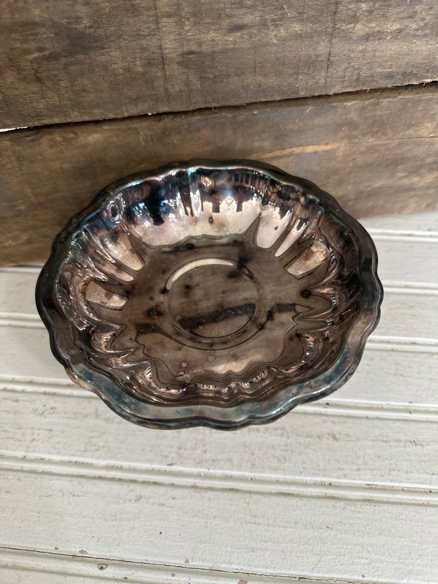 WM Rogers silver plated candy dish