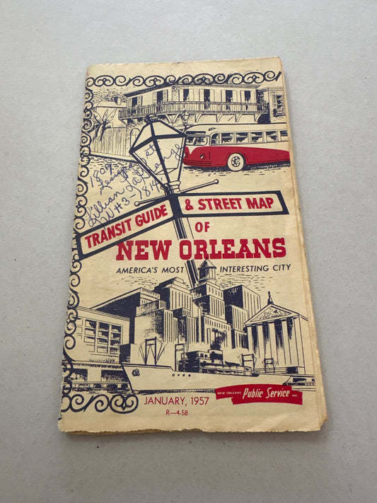 Transit guide & Street map of New Orleans