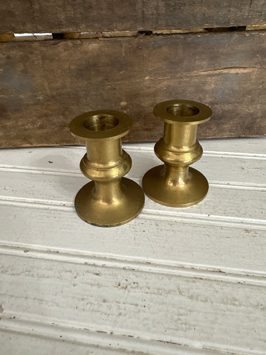 Brass candle holders