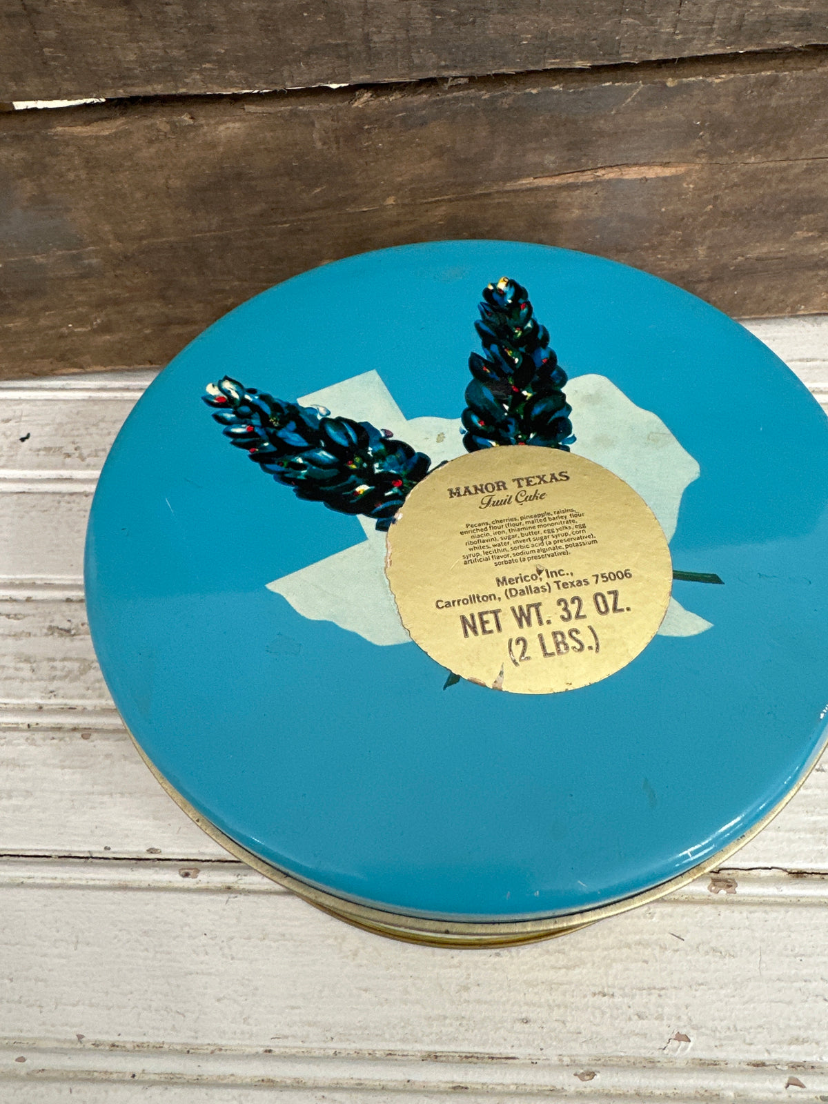 Manor Texas Fruitcake tin