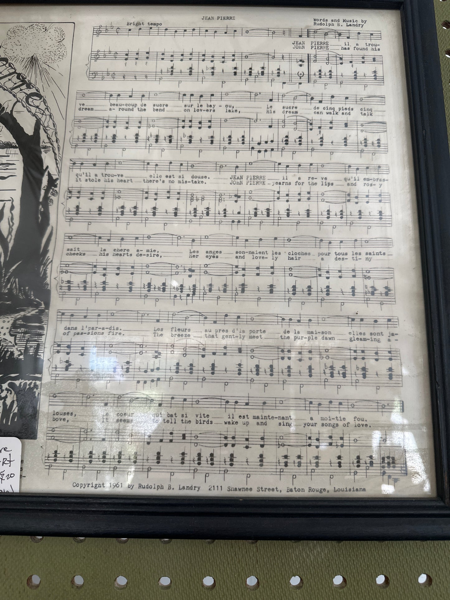 Jean Pierre wall art- local pickup only