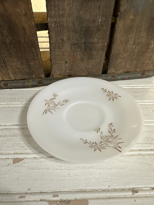 Federal Milk glass saucer