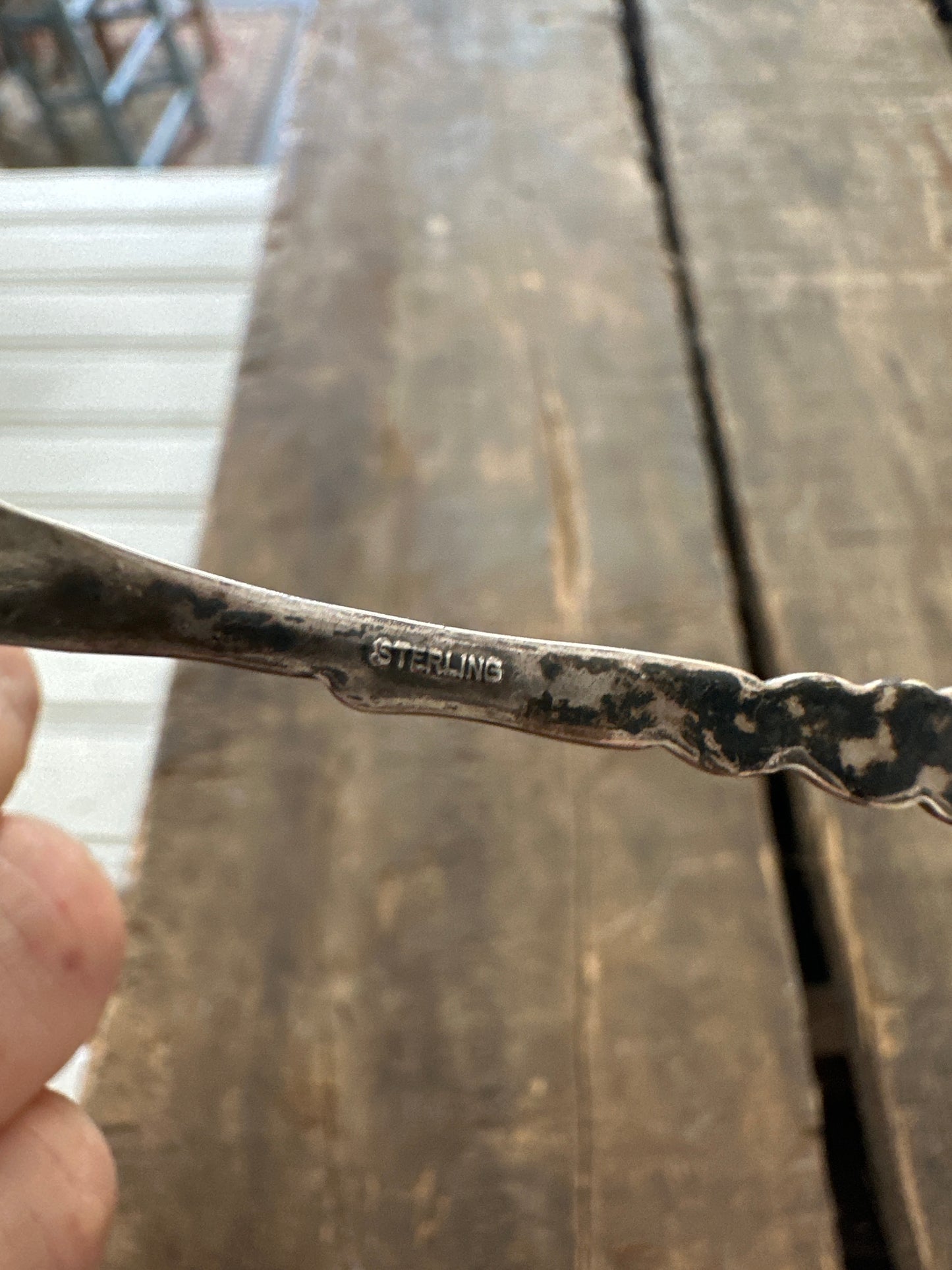 Sterling Art Nouveau two tine fork