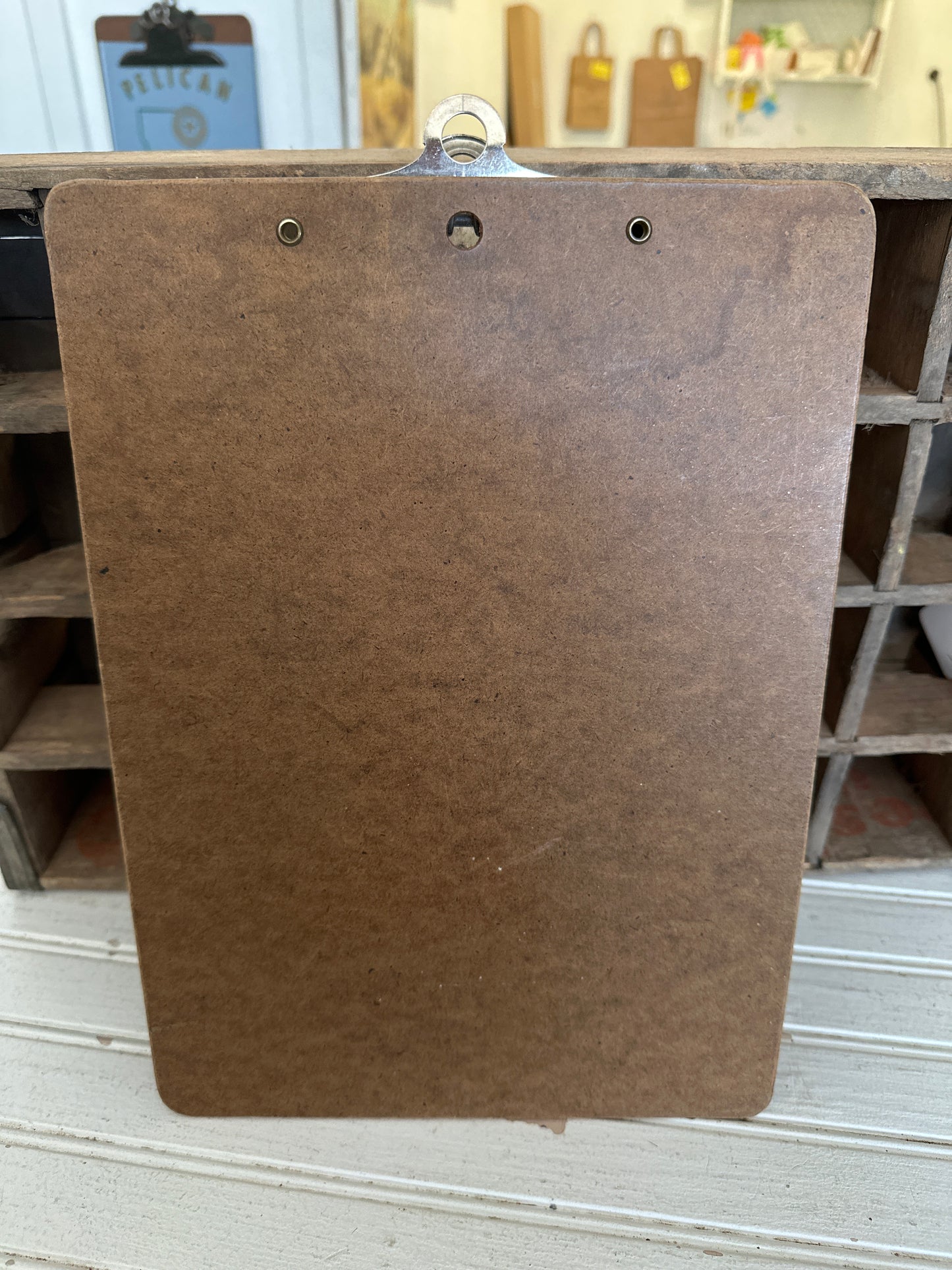 Clipboard with metal clip