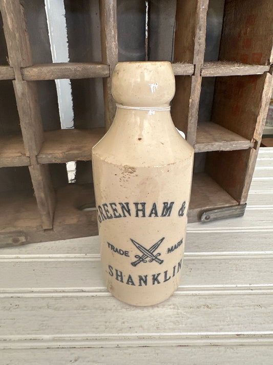 Ginger bottle with advertising