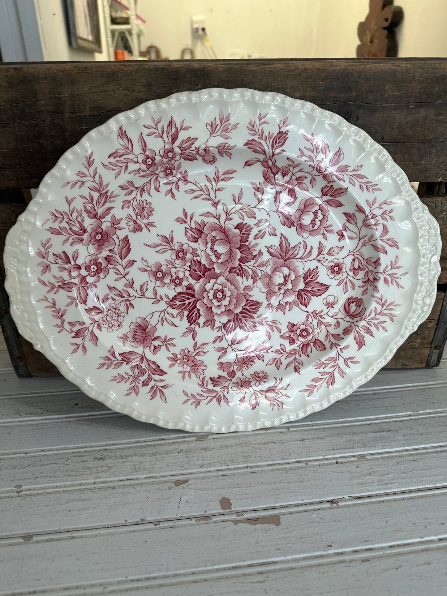 Large Platter - floral design- local pickup only