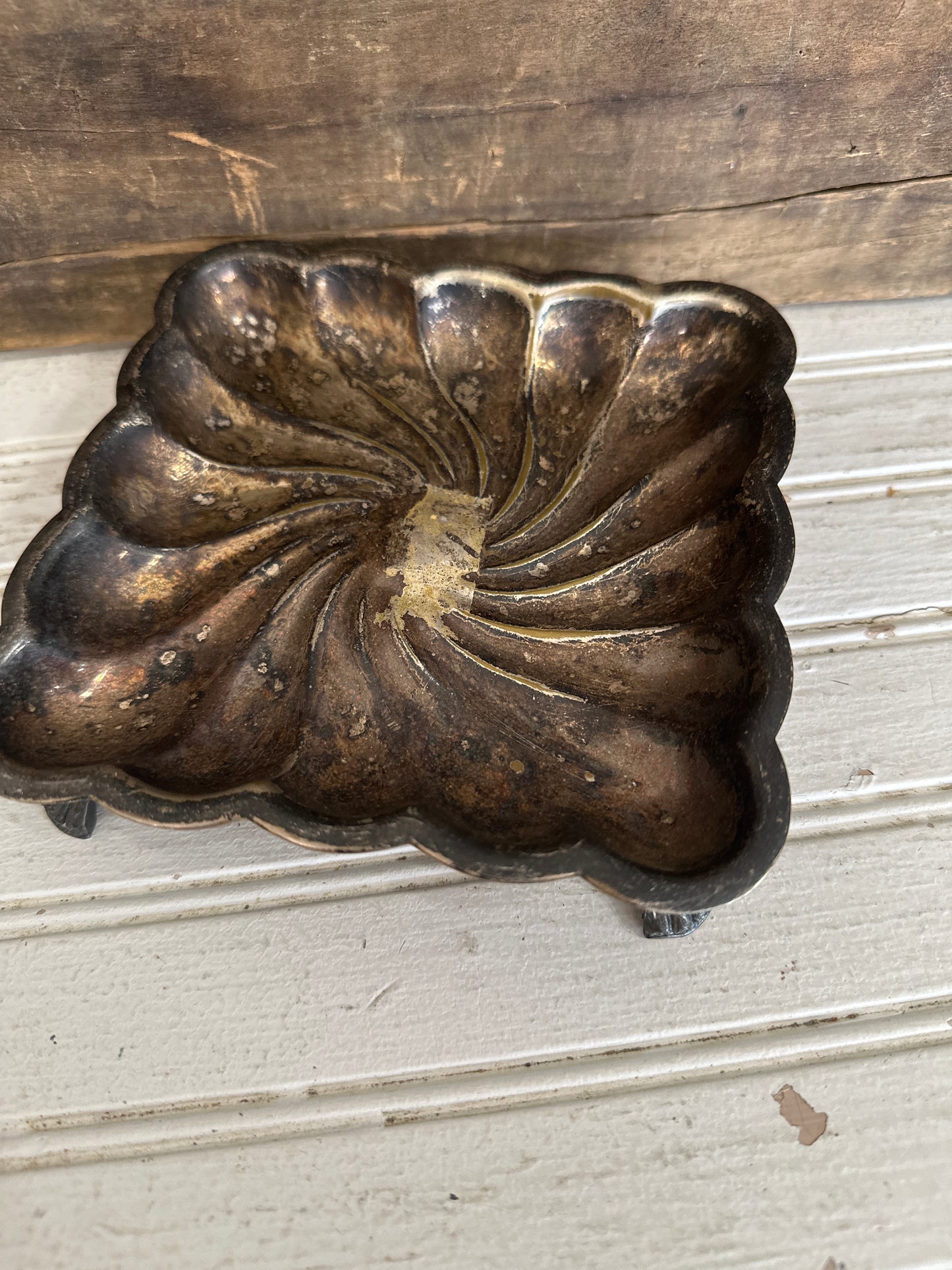F B Rogers footed tray