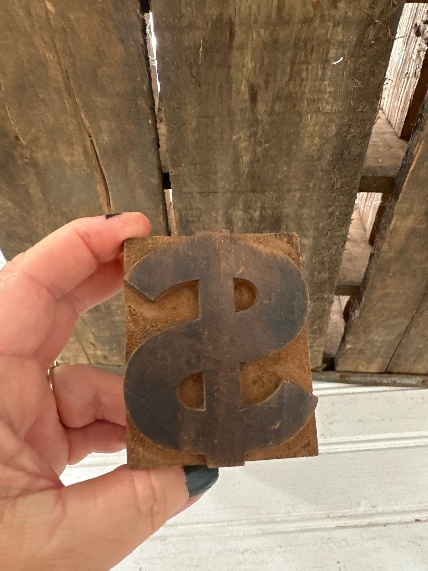 Wood block stamp- $