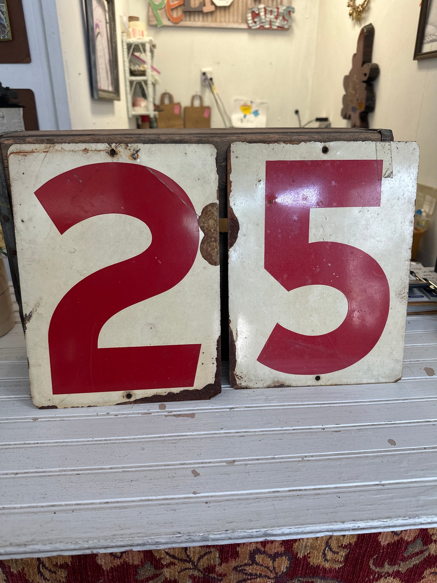 Metal Gas Station number set - 25