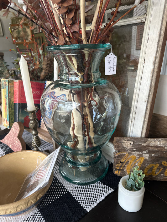 Recycled Glass Vase- local pickup only