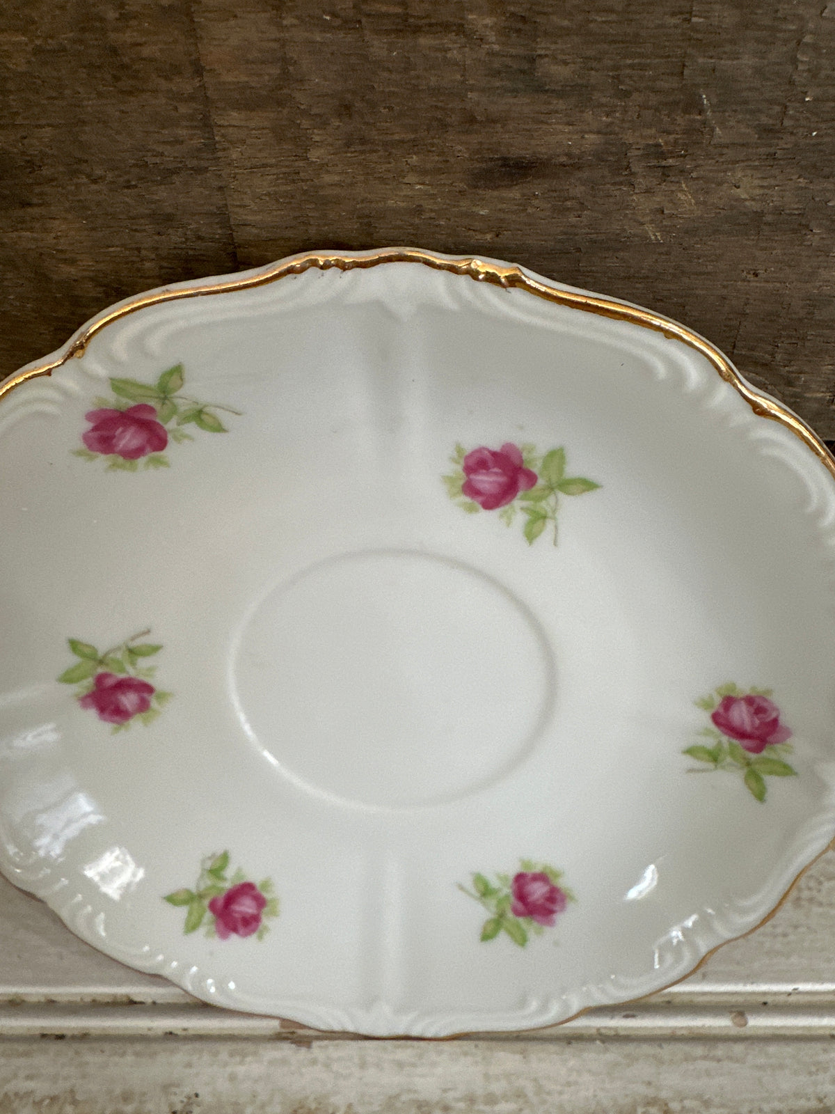 Saucer - rose design- Japan