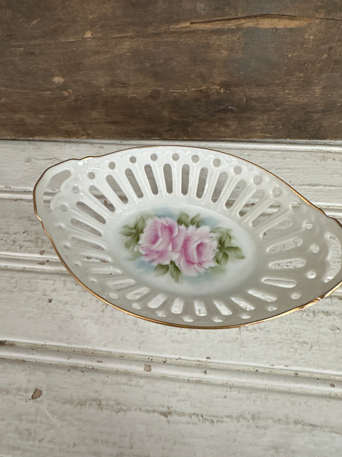 H.Kline Reticulated nut dish