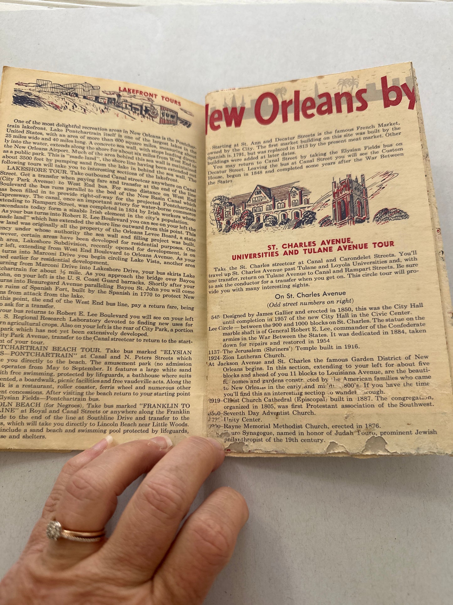 Transit guide & Street map of New Orleans