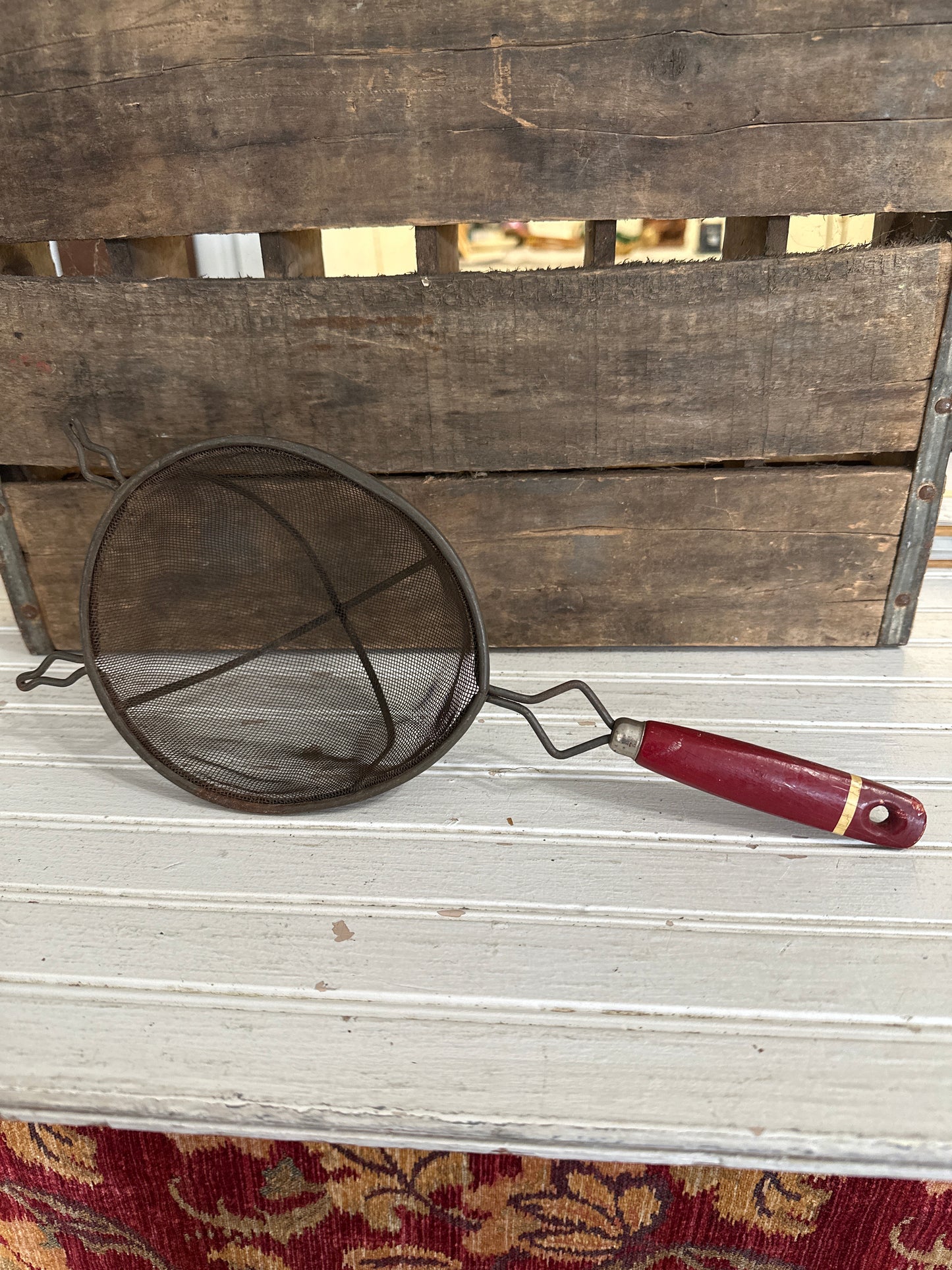 Mesh Strainer- red handle