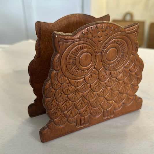 Wooden Owl holder
