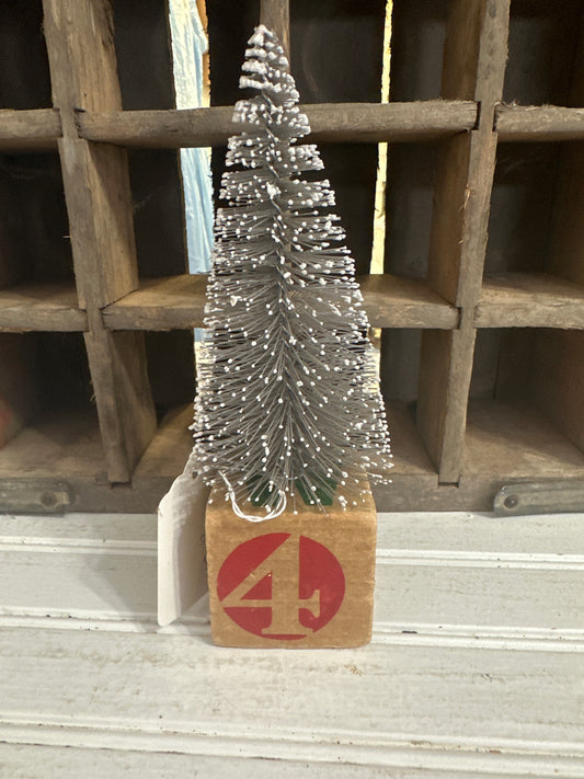 Wood block tree
