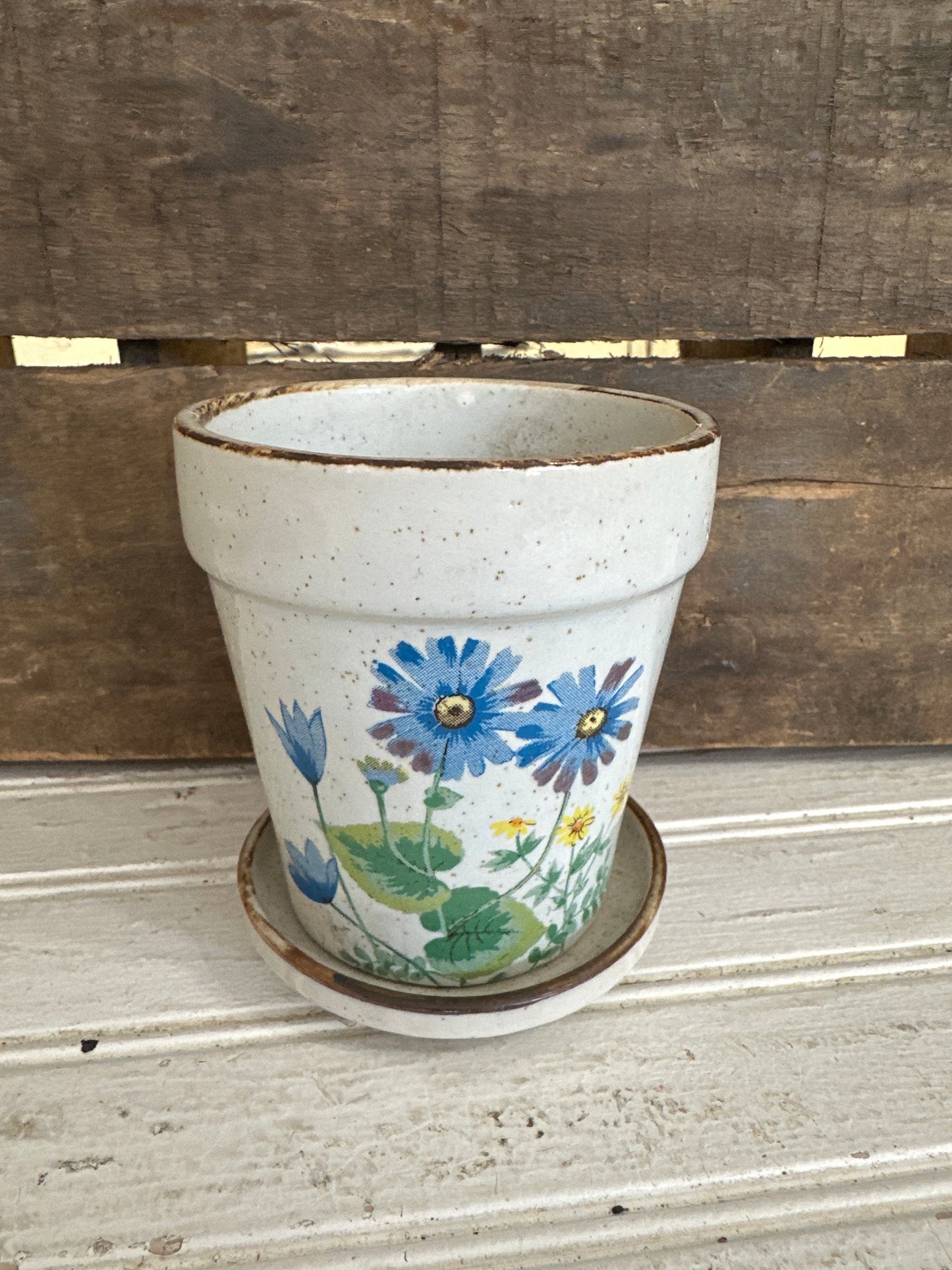 Otagiri Japan flower pot & saucer
