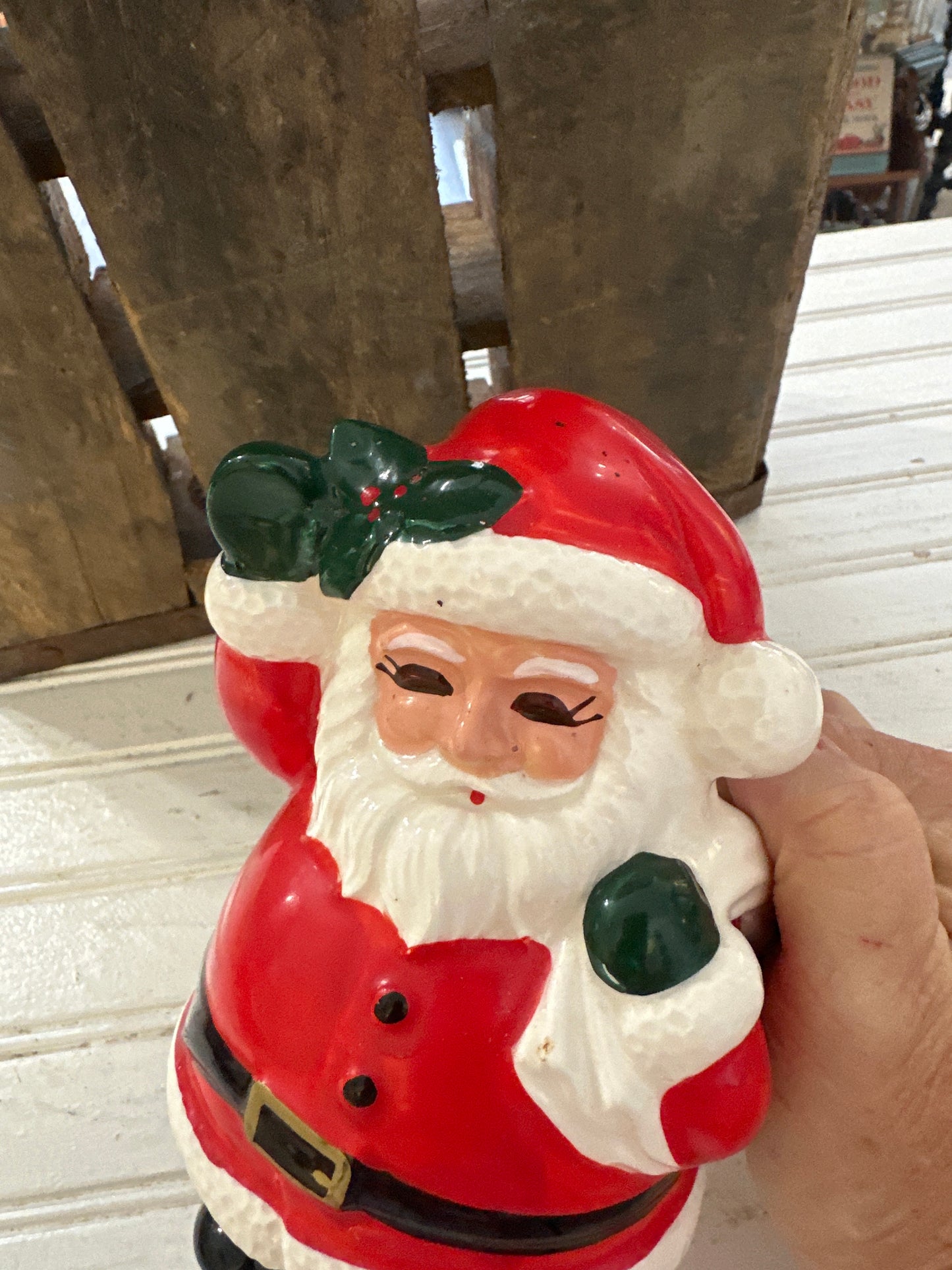 Lefton Santa Planter