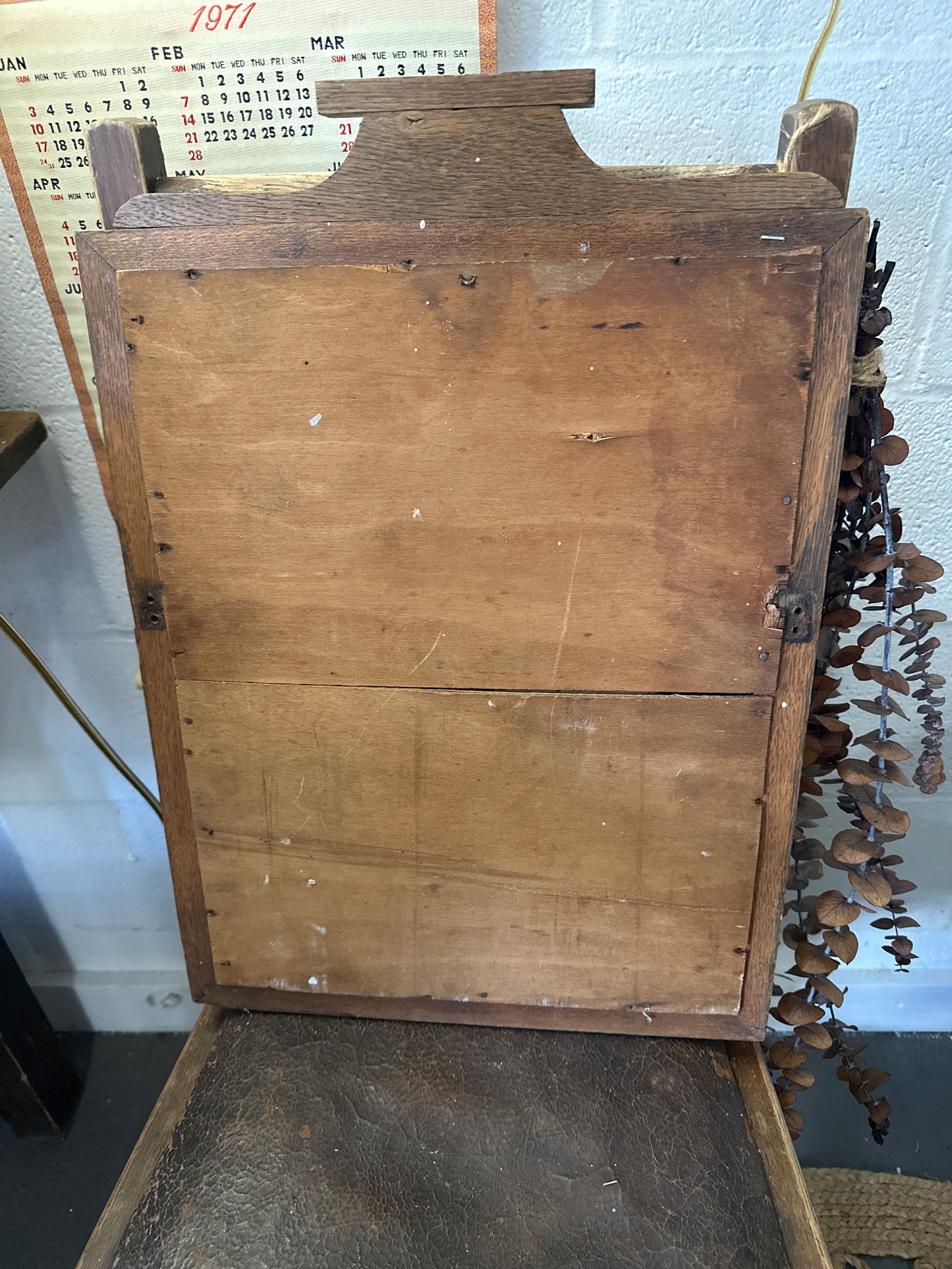 Vintage Wood framed mirror- local pickup only
