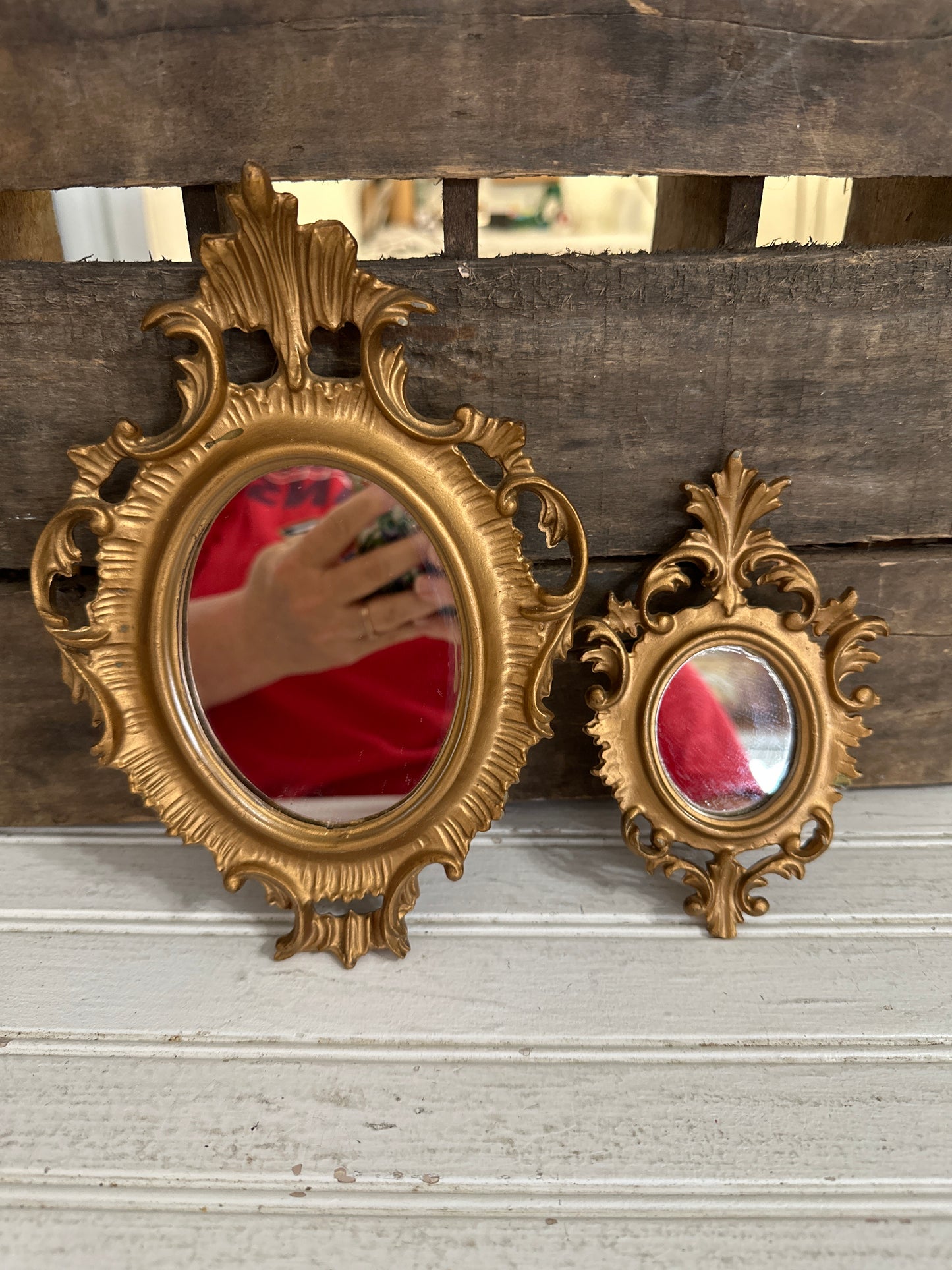 Hollywood Regency mirror set