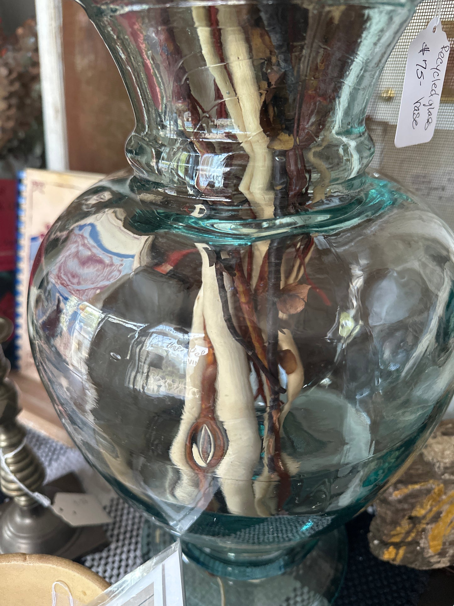 Recycled Glass Vase- local pickup only
