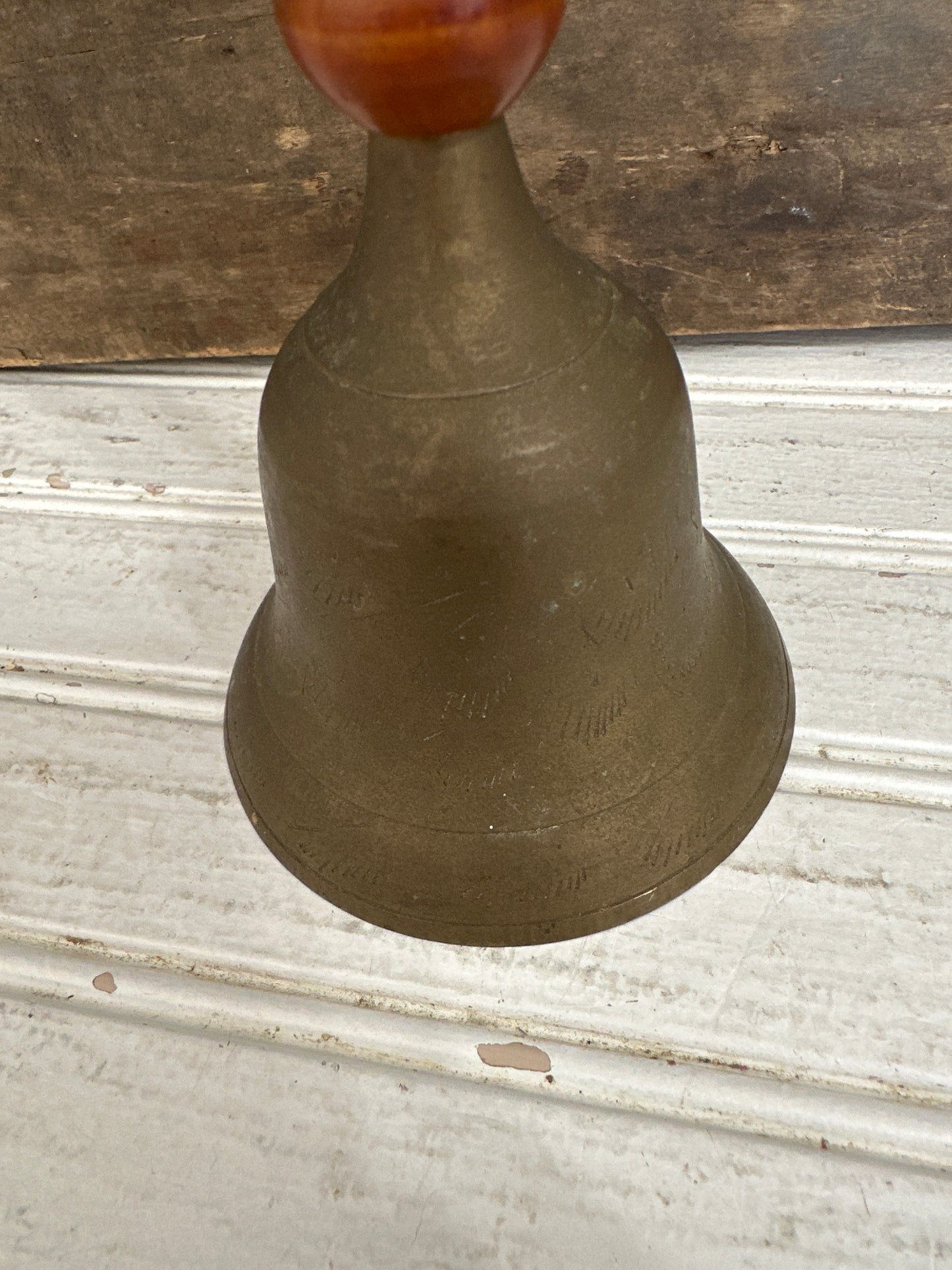 Brass Bell with wooden handle