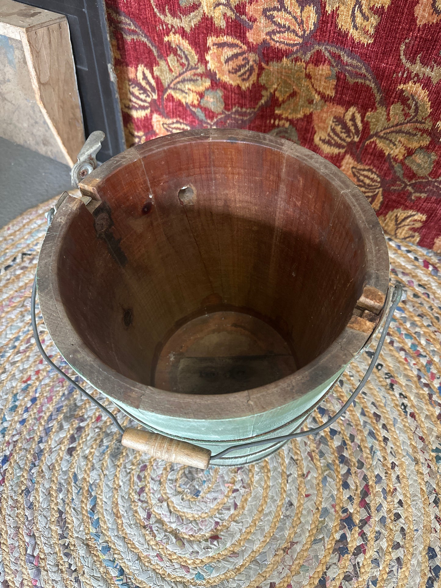 Vintage Wooden ice cream maker bucket-local pickup only