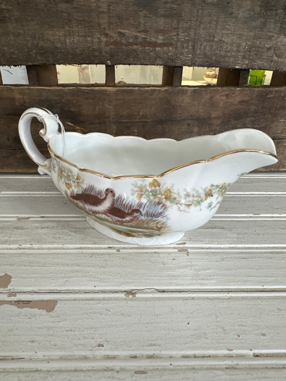 Wildlife Scene gravy boat