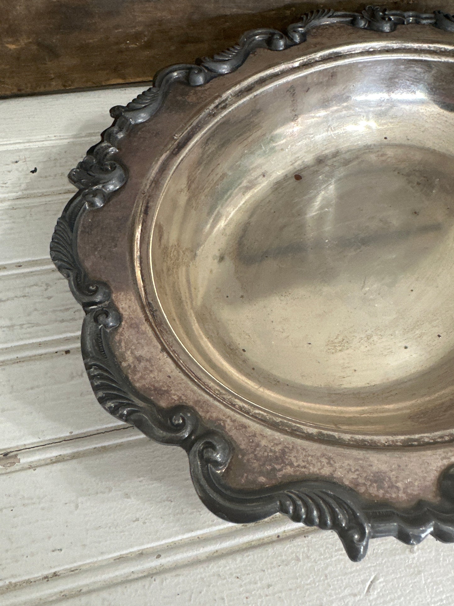 Silver Plated Oval bowl