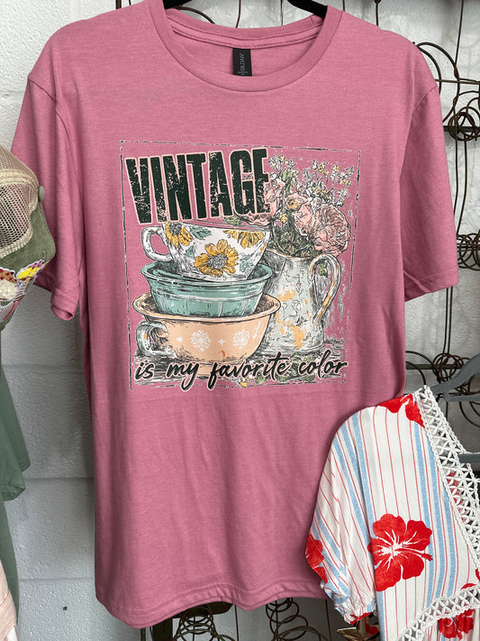 Vintage is my favorite color t-shirt- Medium