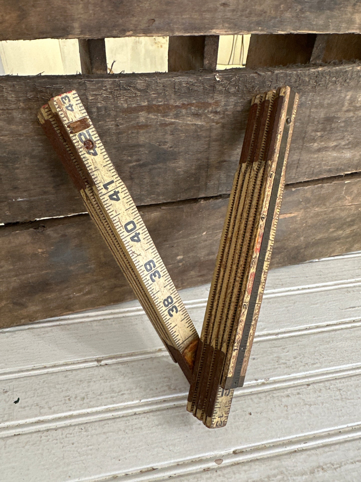 Lufkin Red End folding wooden ruler