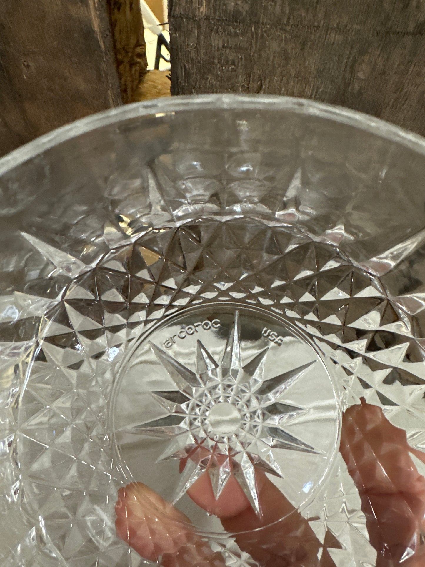 Arcoroc USA glass bowl