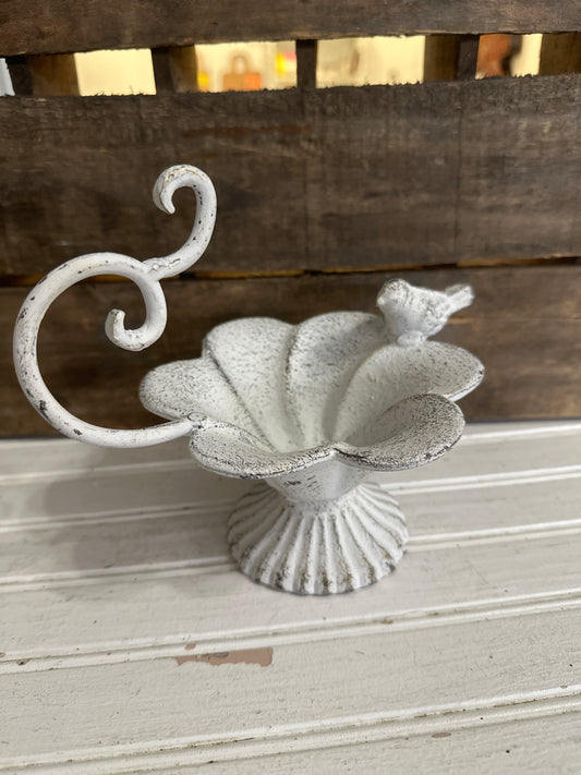 Cast iron tabletop feeder/planter/trinket dish