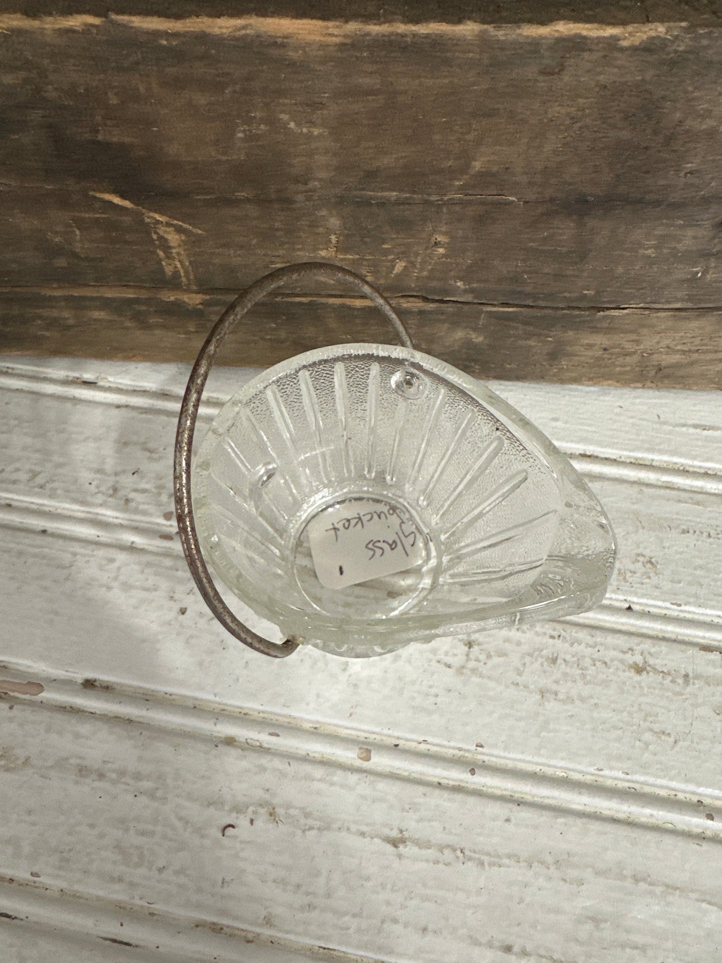 Glass Coal Scuttle ashtray
