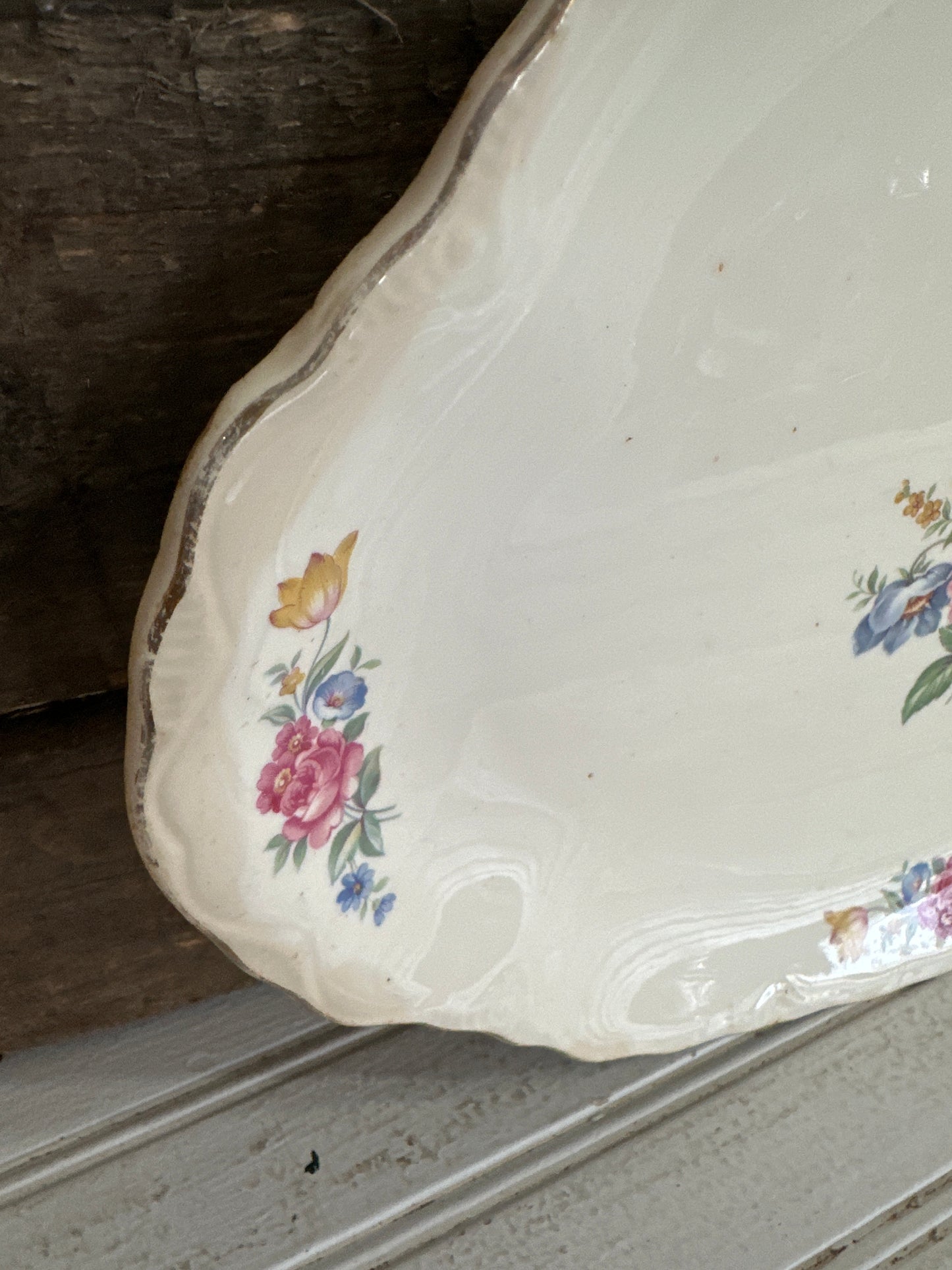 Platter- floral design- local pickup only