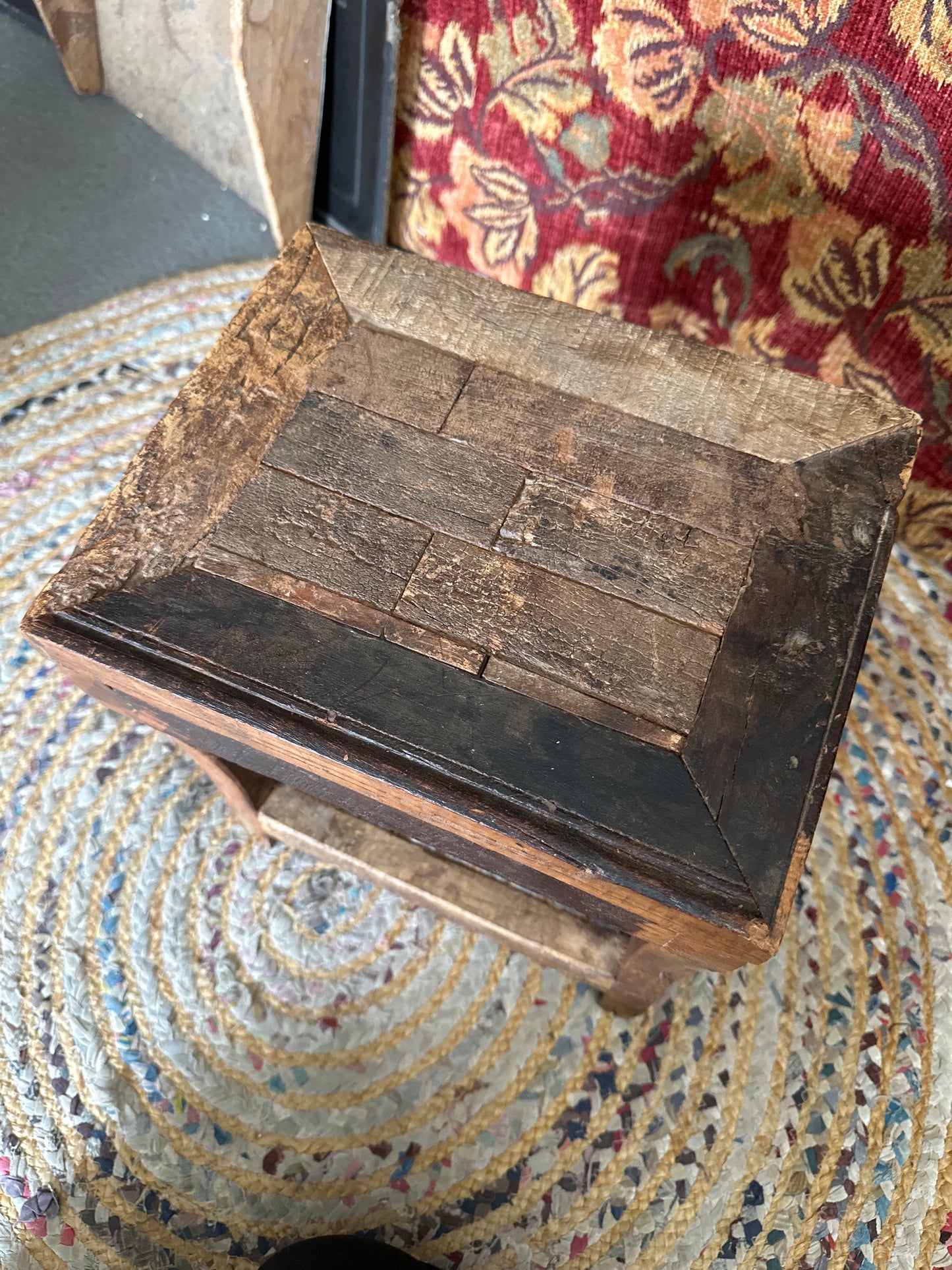 Rustic Wooden stool/plant stand - local pickup only