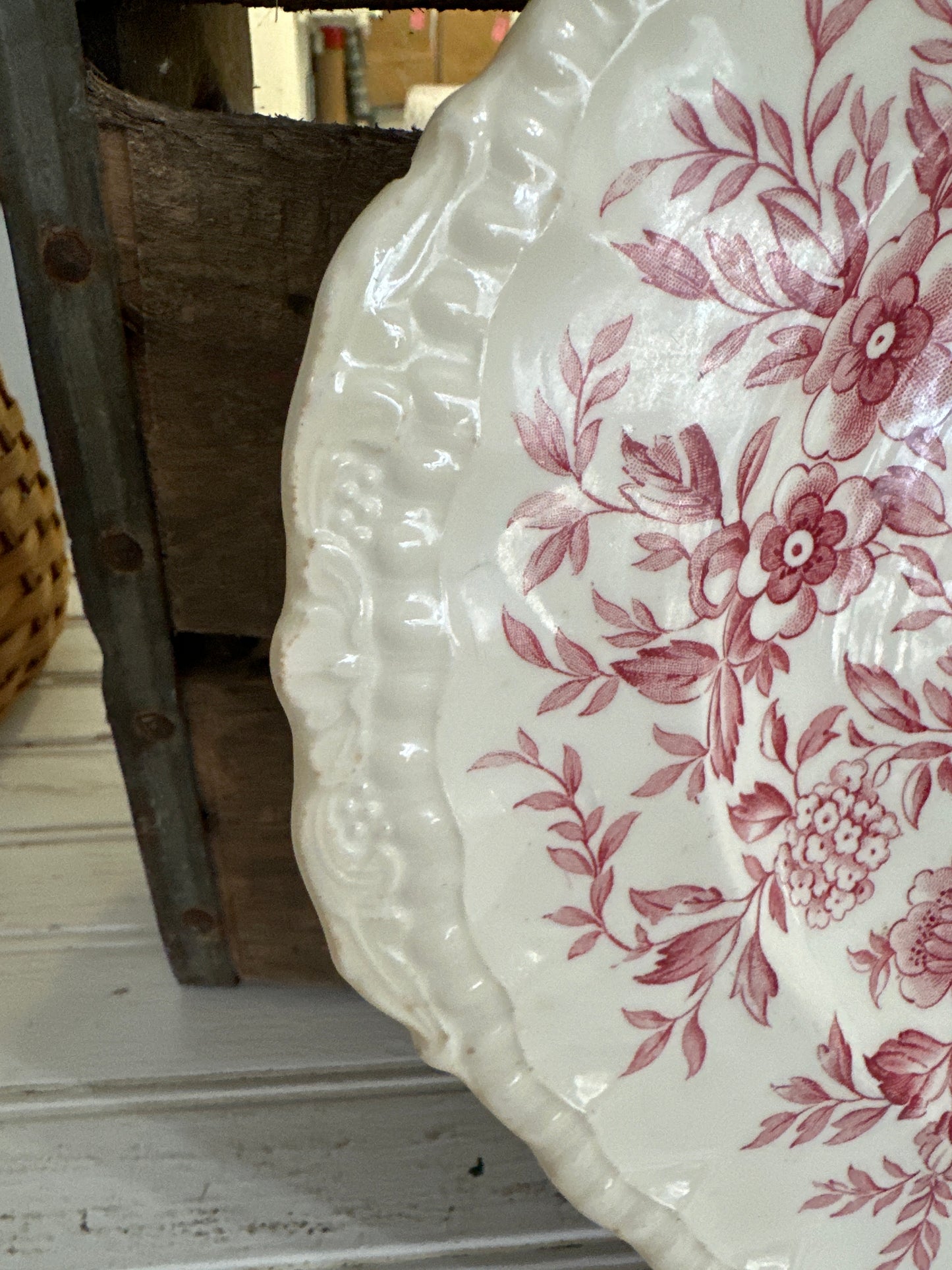 Large Platter - floral design- local pickup only