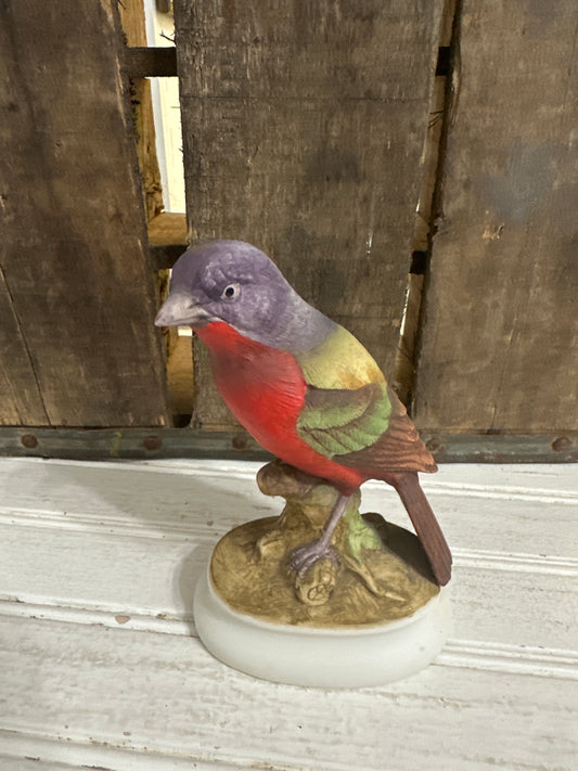 Lefton Painted Bunting figurine