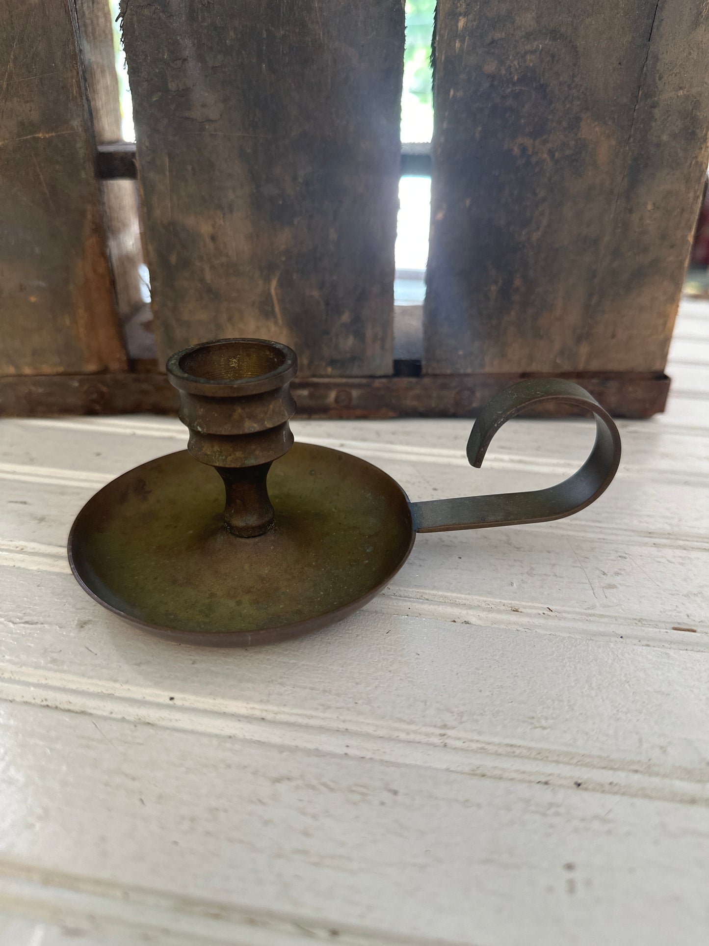 Brass candle holder