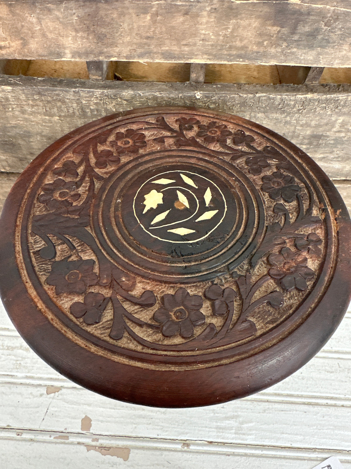 Vintage Asian Wooden plant stand