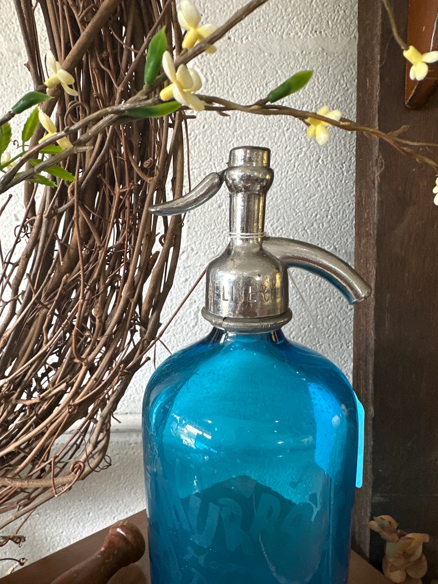 Murray Seltzer bottle- blue - local pickup only