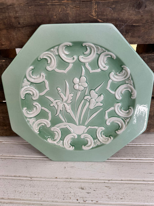 Art Nouveau Ceramic Octagon plate