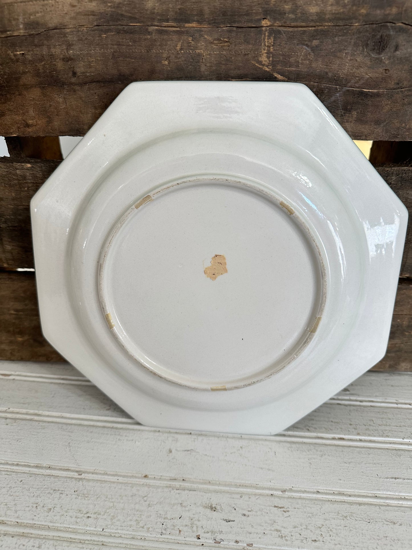 Art Nouveau Ceramic Octagon plate