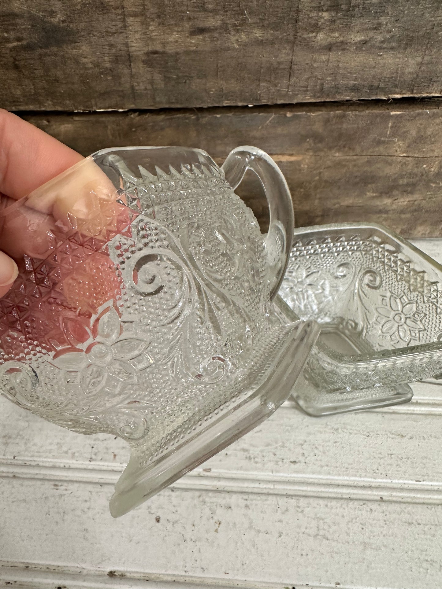 Indiana Glass Cream & Sugar set