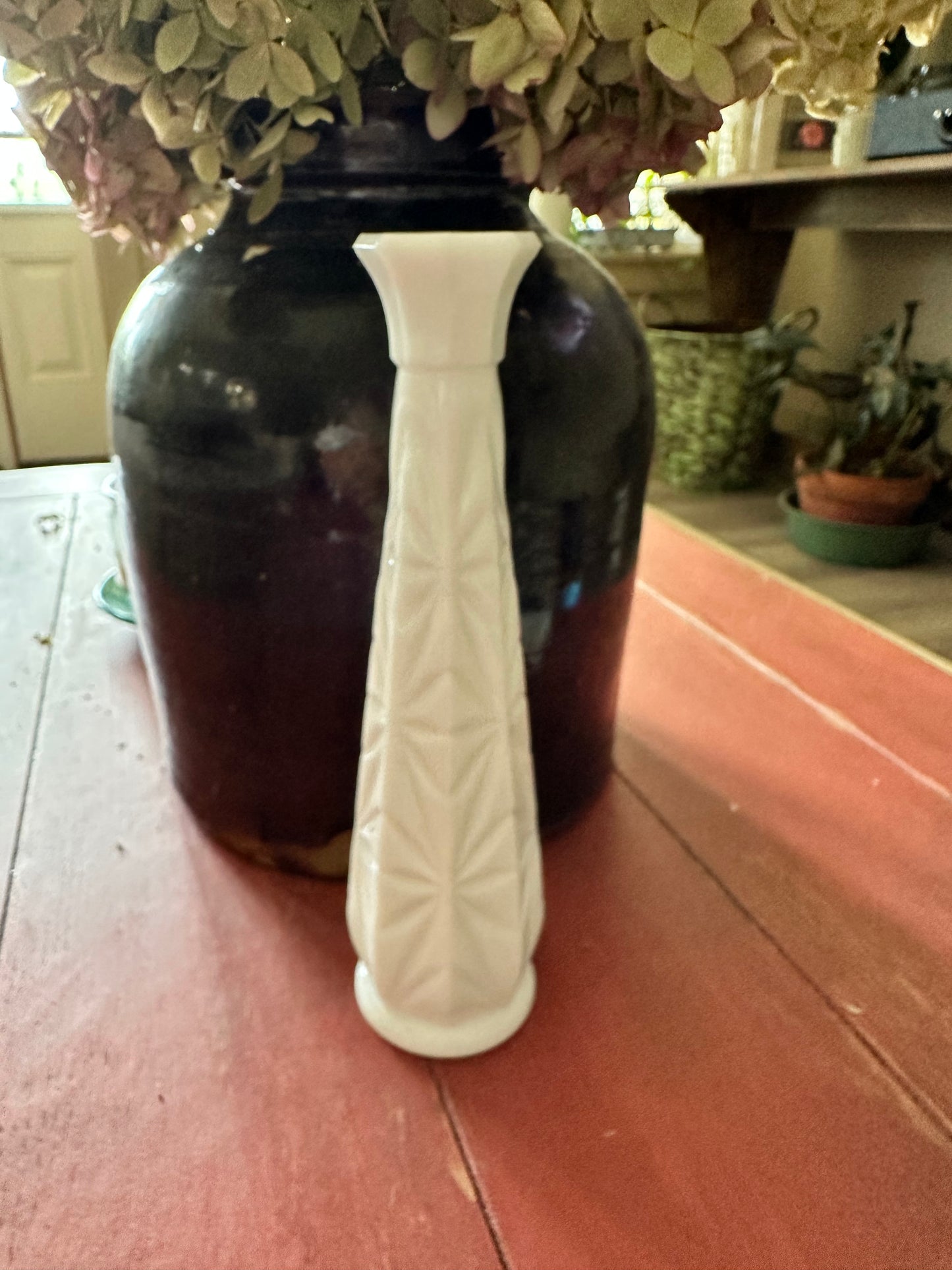 Milk Glass Bud Vase